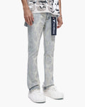 Valabasas Glim Stacked Flared Jeans- Lt Blue Wash