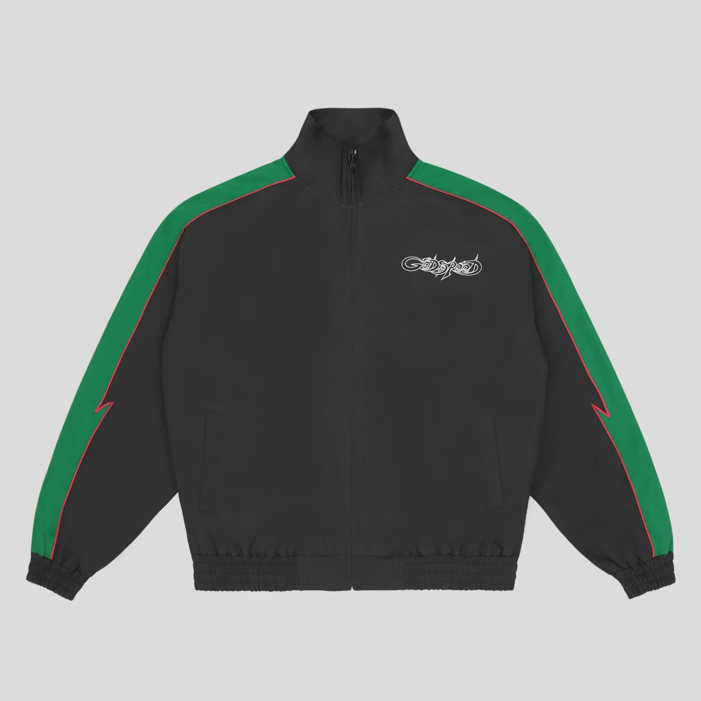 GodSpeed Gt Track Jacket- Black/Green/Red