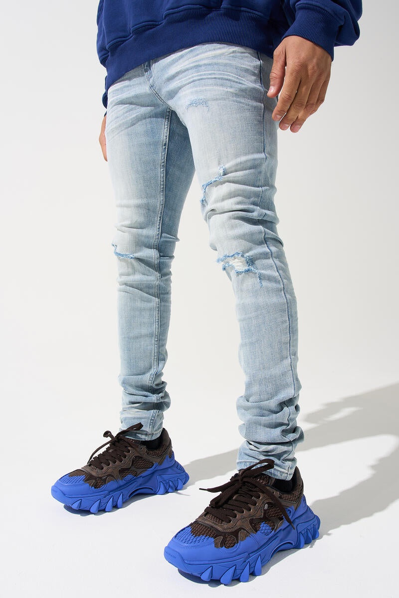 Serenede 'Potala Palace' Skinny Jeans- Lt Blue