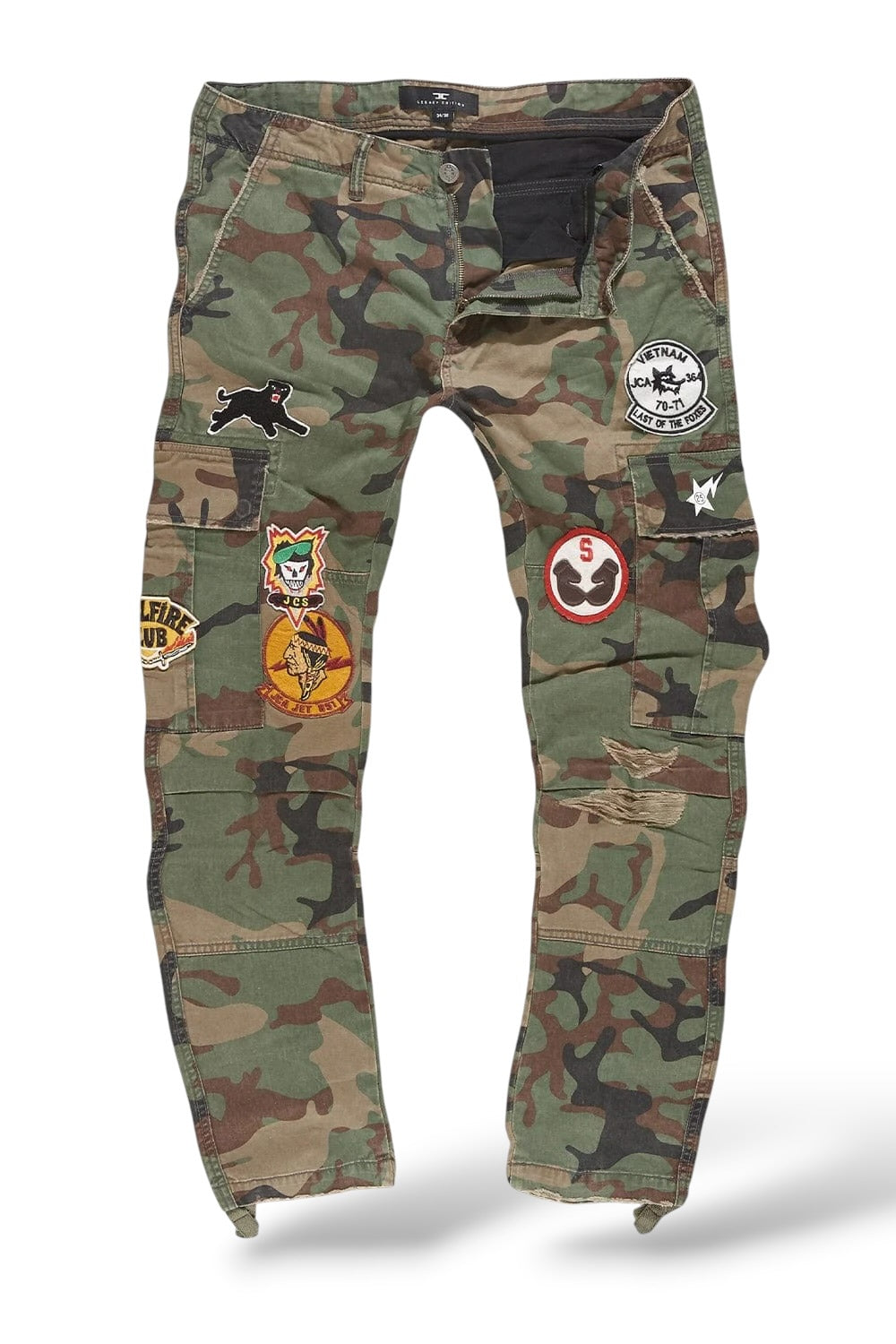 JC 'Hellfire' Cargo Pants- Vintage Camo