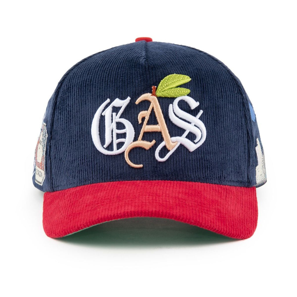Gas NYC Peach State Hat- Navy/Red