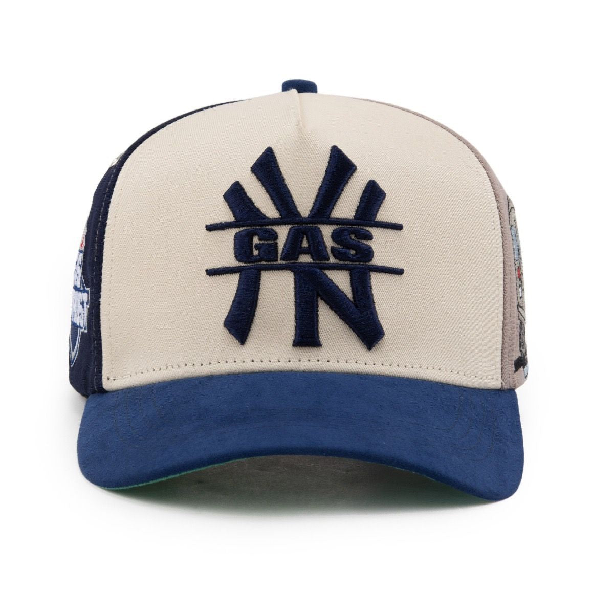 Gas NYC Bronx Bombers Hat- Tan/Navy