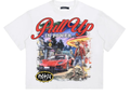 Roku 'Pull Up In Power' Boxy T-Shirt- White