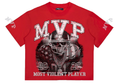 Roku 'MVP' Boxy T-Shirt- Red