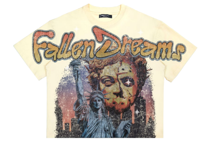 Roku Fallen Dreams Boxy T-Shirt- Eggshell