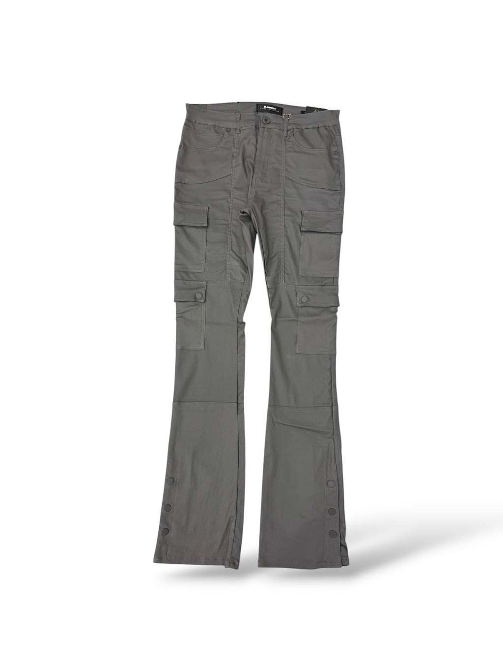PJ Mark Leather Stacks- Lt Grey