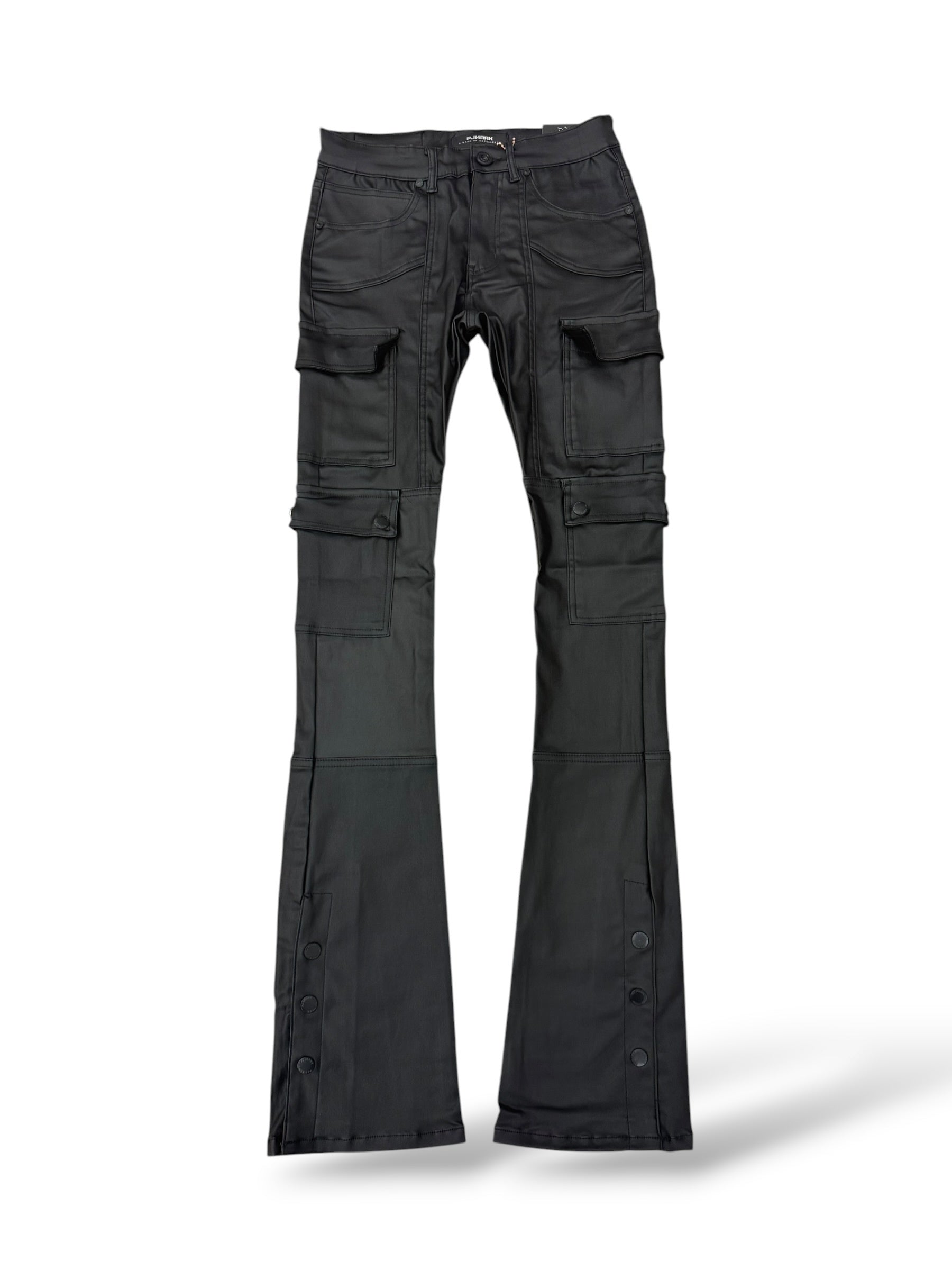 PJ Mark Leather Stacks- Black
