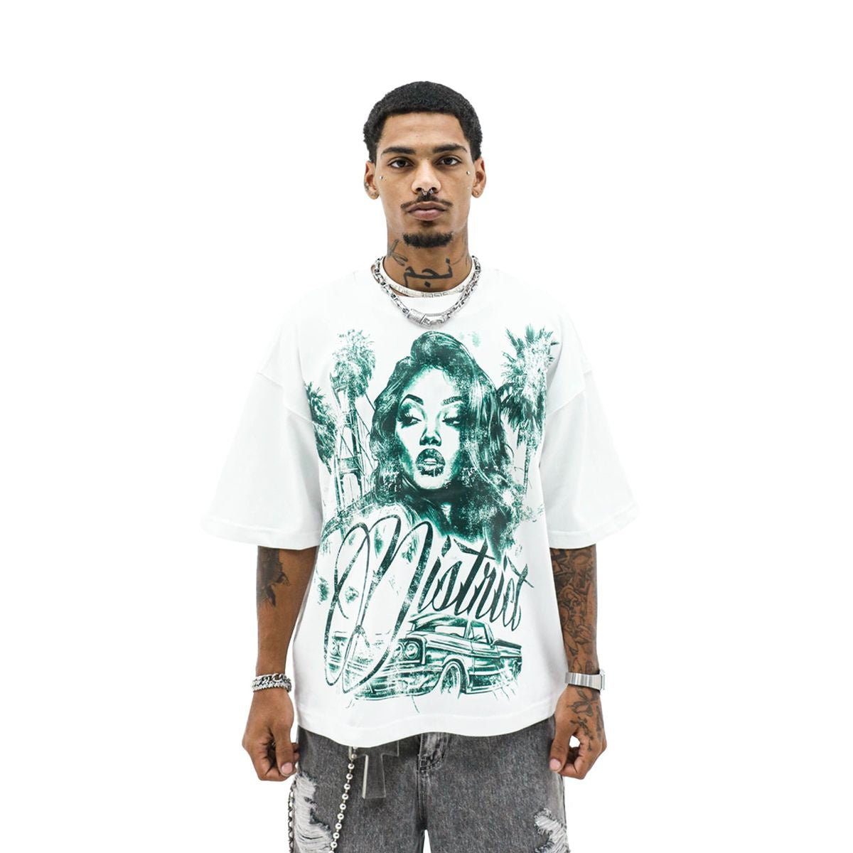 Heights  'Spin the Block' T-Shirt- White