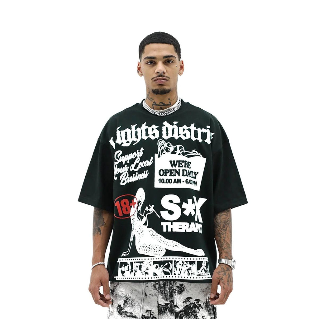 Heights  'The Sex Therapist' T-Shirt- Black