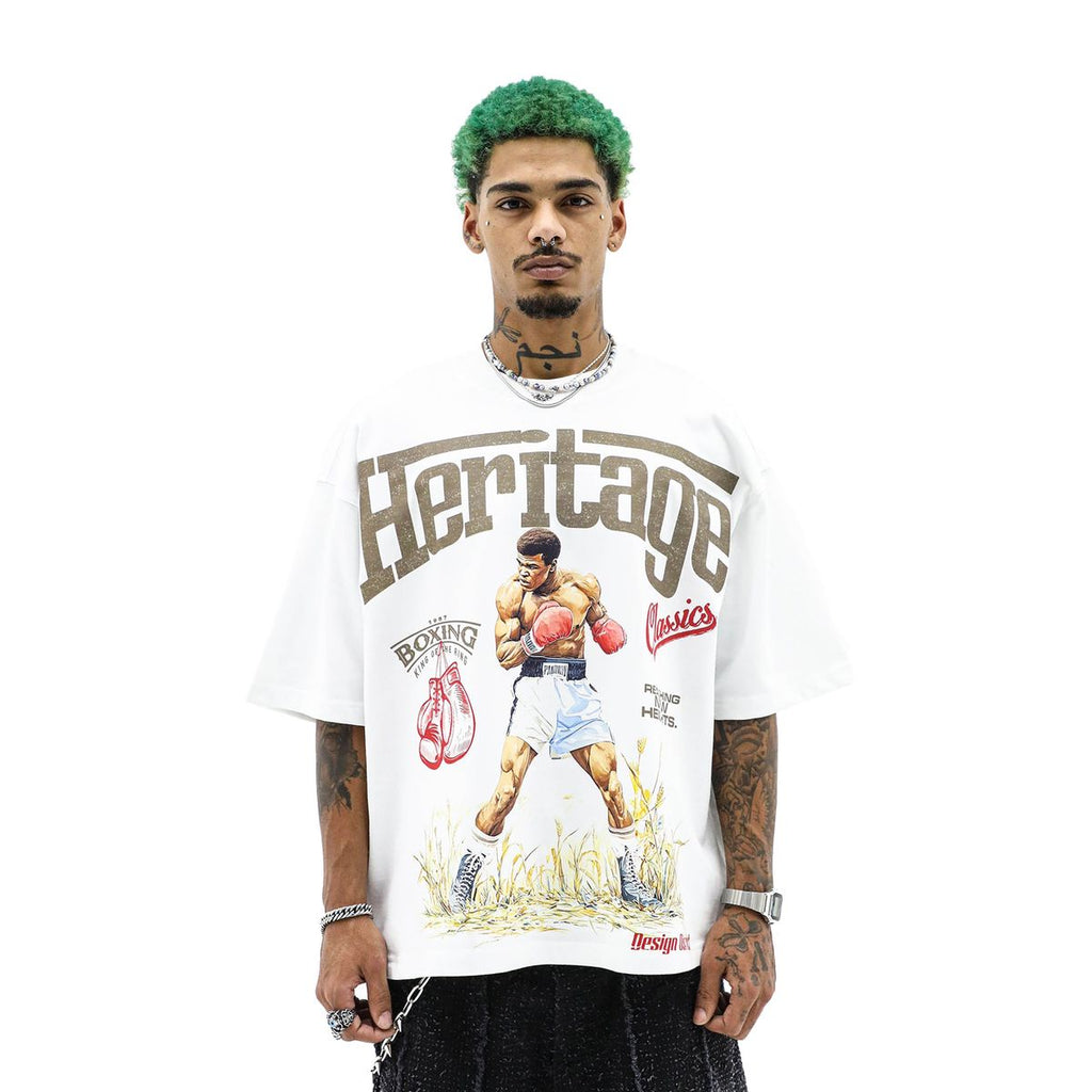 Heights 'King Of The Ring' T-Shirt- White