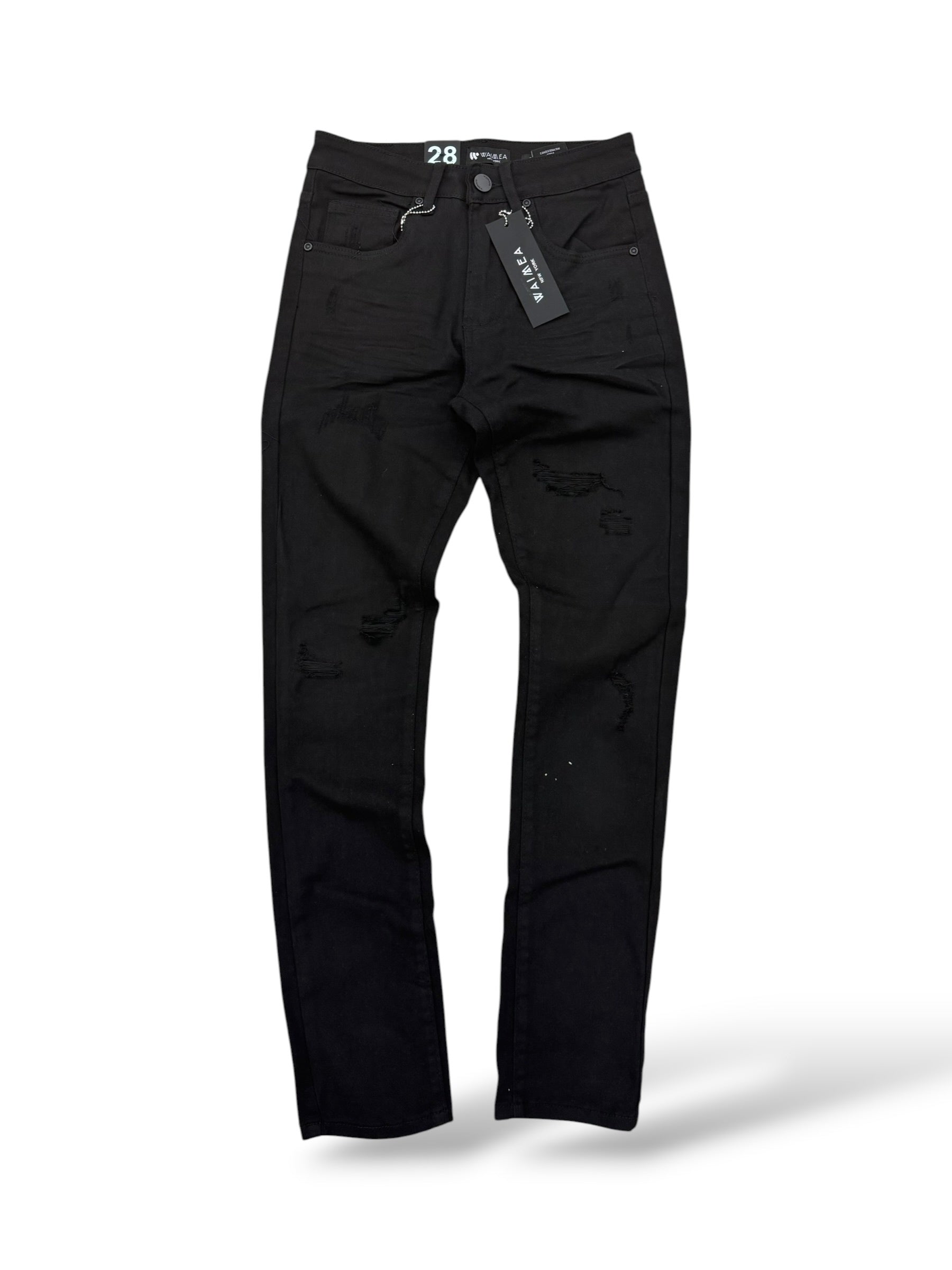 waimea '35TA' Skinny Jeans-Jet Black