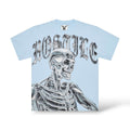 X Hostile 'Chrome Skeleton' T-Shirt- Sky Blue