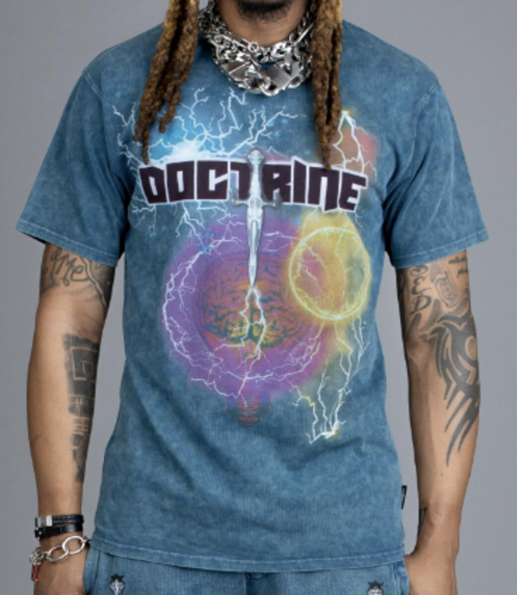 Doctrine 'Dagger Wave' T-Shirt- Legion Blue