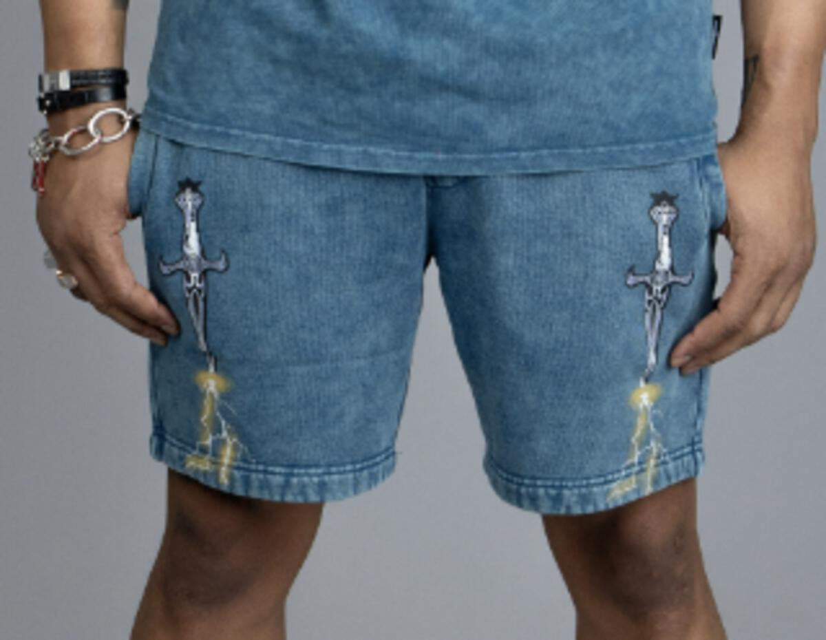 Doctrine 'Dagger Wave' Shorts- Legion Blue