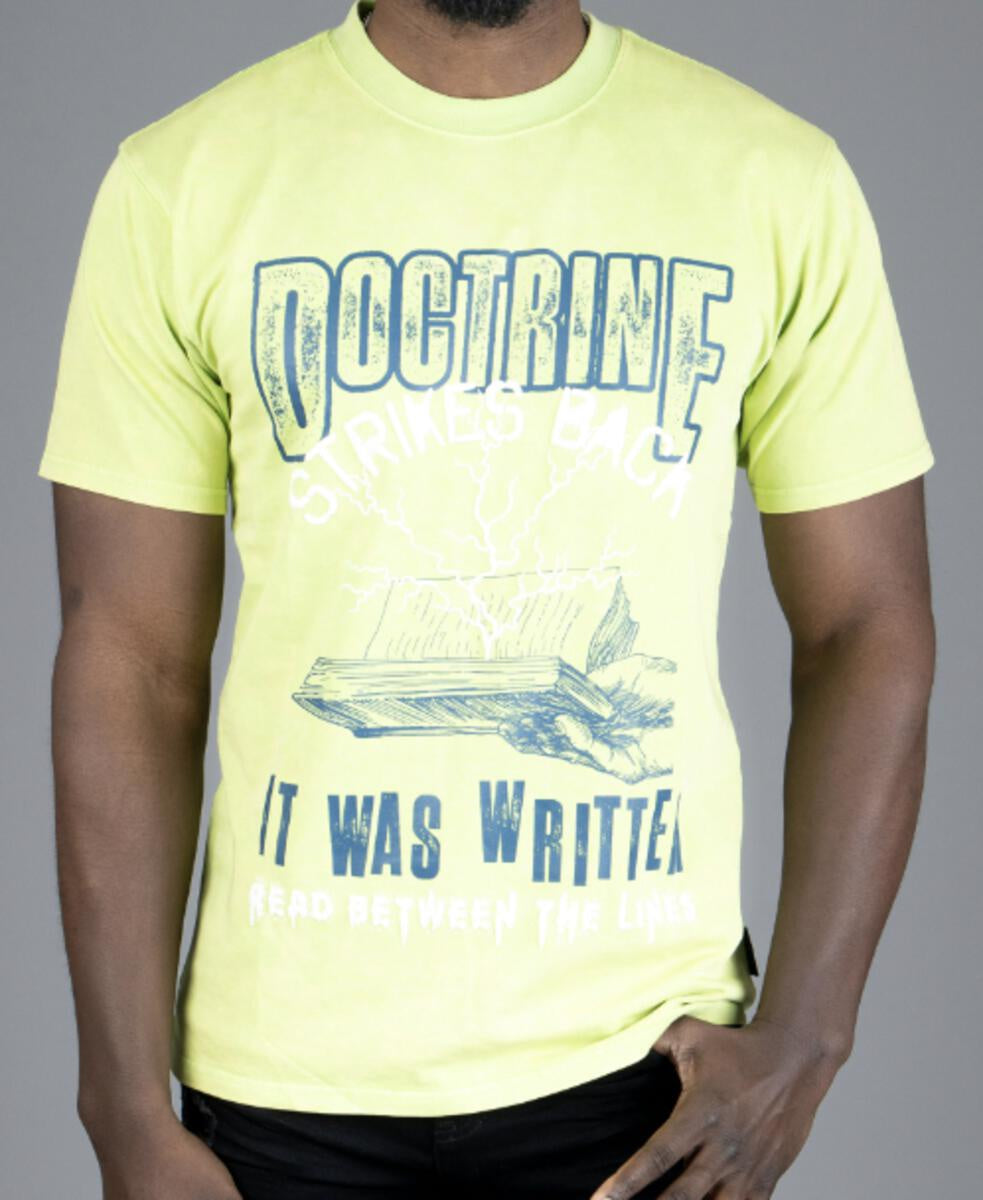Doctrine 'Strike Back' T-Shirt- Bright Lime