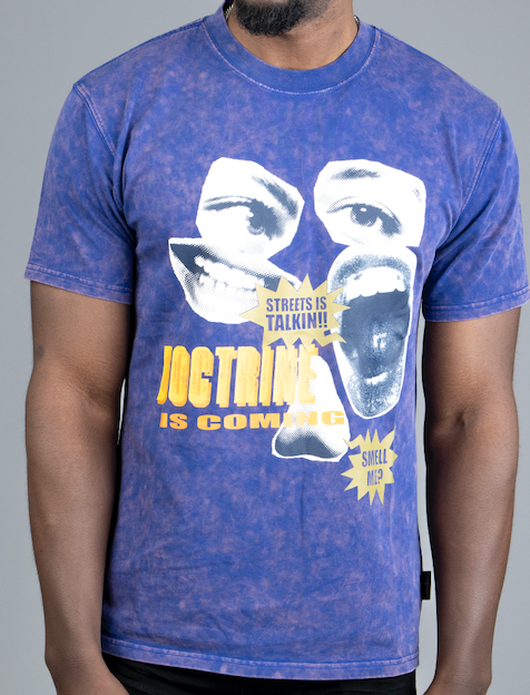Doctrine 'Streets Is Talking' T-Shirt- Deep Cobalt