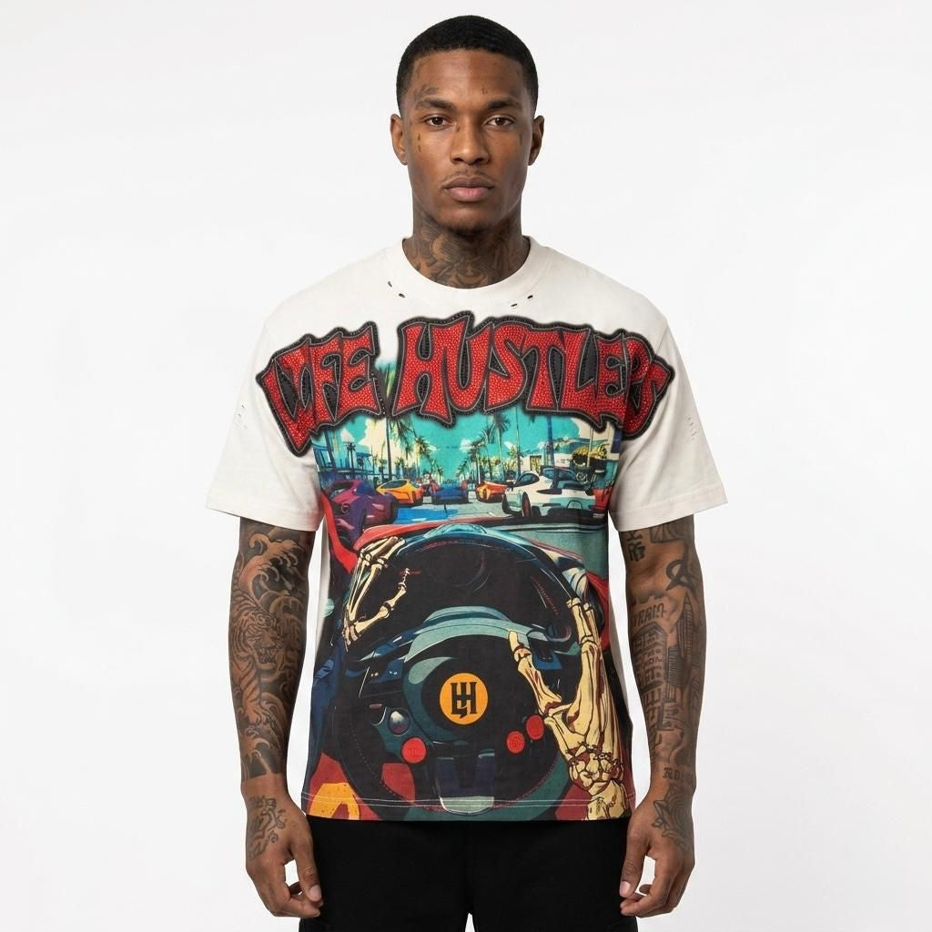 LH 'Sports Car' T-Shirt- White