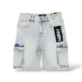 Anom 'Yazan' Cargo Shorts- Ice Blue