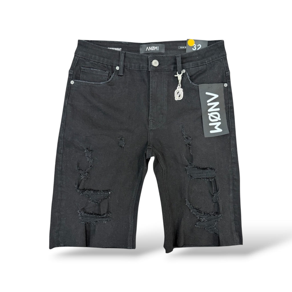 Anom 'Apex' Slim Fit Shorts- Jet Black