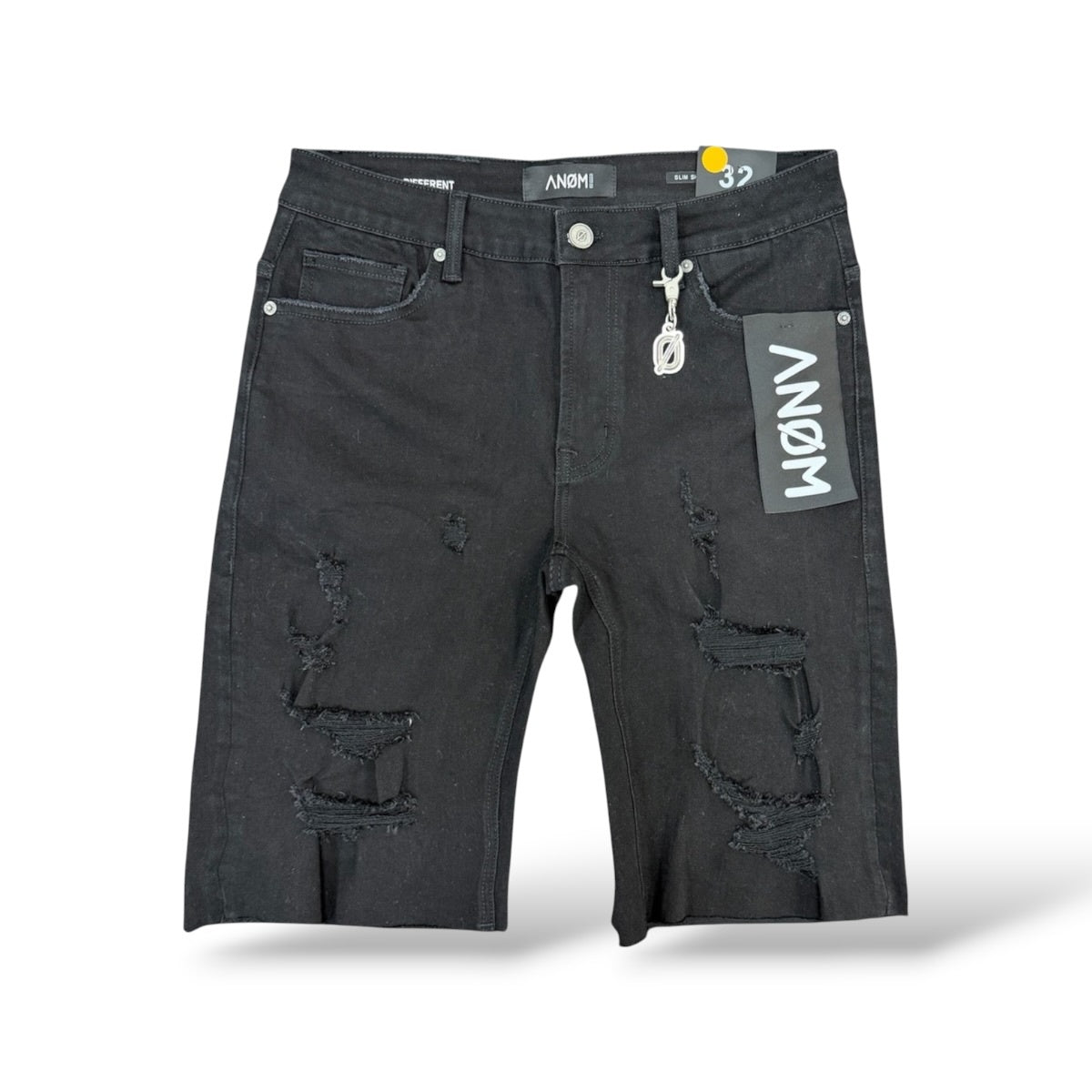 Anom 'Apex' Slim Fit Shorts- Jet Black