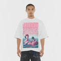 Cult 'Artificial Paradise' Oversized Short Sleeve T-Shirt- White