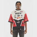 Cult 'Racer' Oversized Short Sleeve T-Shirt- Winter White