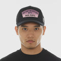 Cult  Mesh Trucker Hat 'Epic Shit' Crystals- Black