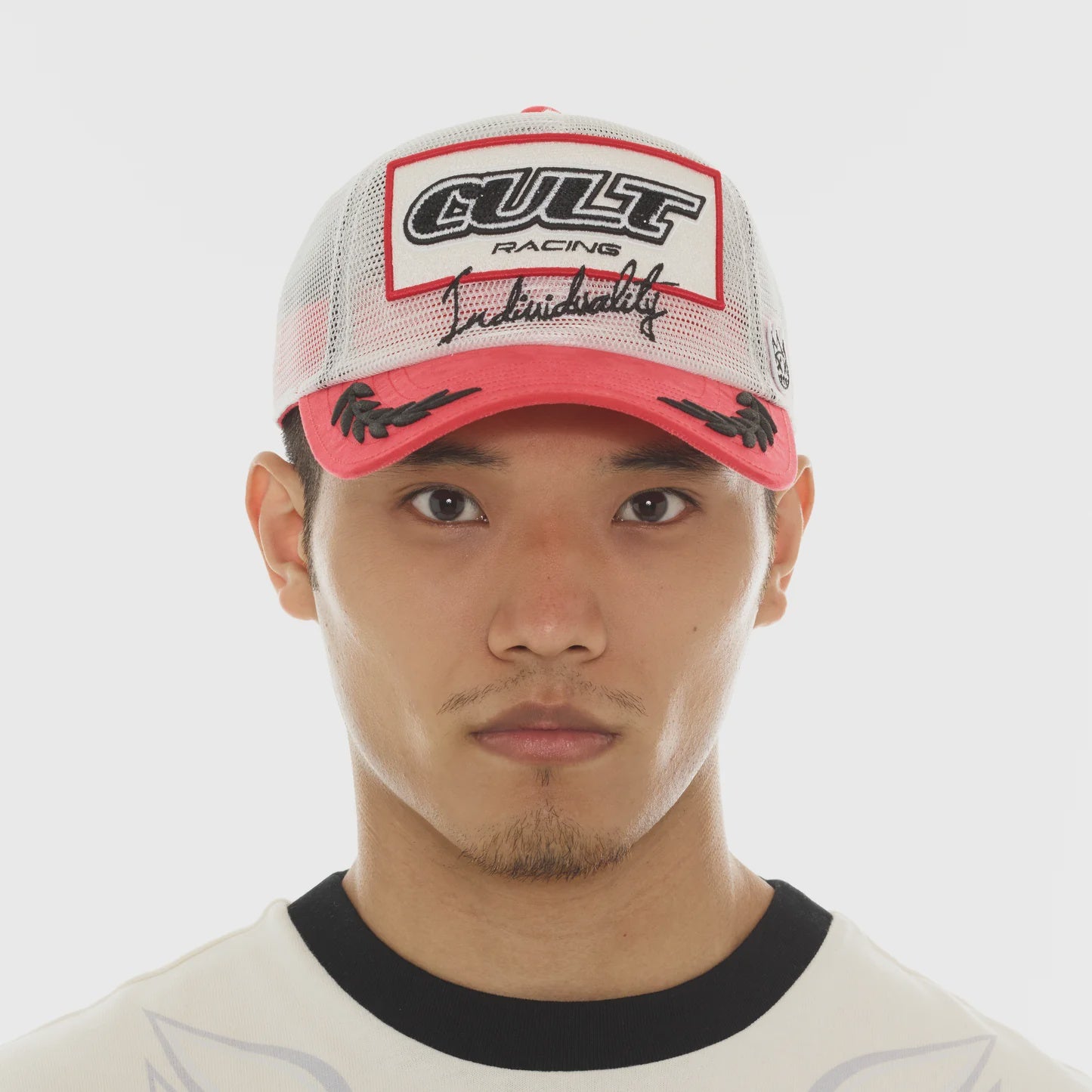 Cult 'All Over Mesh' Trucker Hat- Winter White