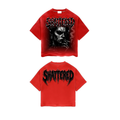 Shattered 'Anxiety' T-Shirt- Red