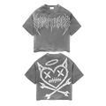 Shattered  'Shattered Logo' T-Shirt- Gray