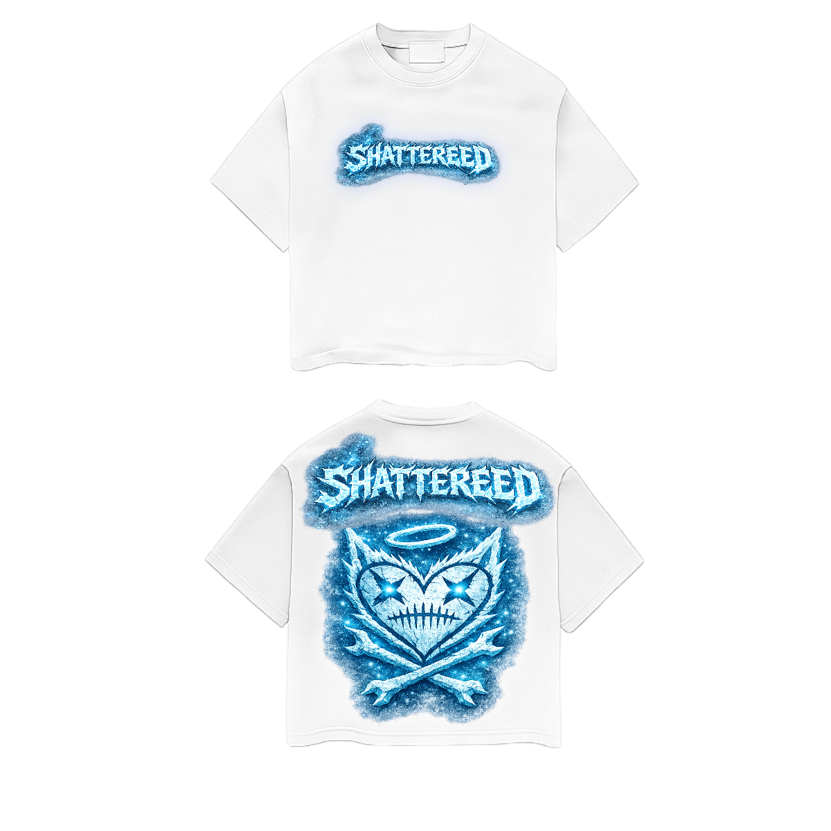 Shattered 'Icey' T-Shirt- White