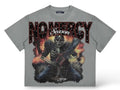 Roku 'No Mercy Season' Boxy T-Shirt- Concrete