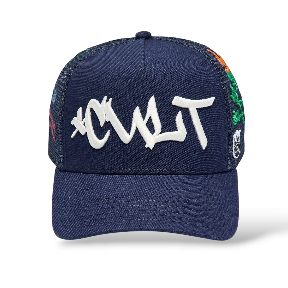 Cult 'Graffiti' Mesh Back Trucker Hat- Midnight Blue