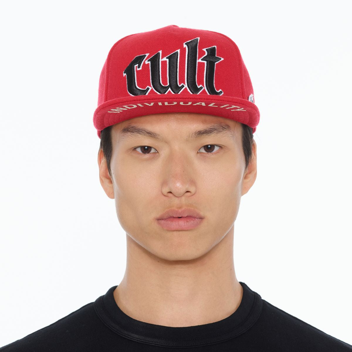 Cult 'Old English Cult Logo Hat' Trucker Hat- High Risk Red