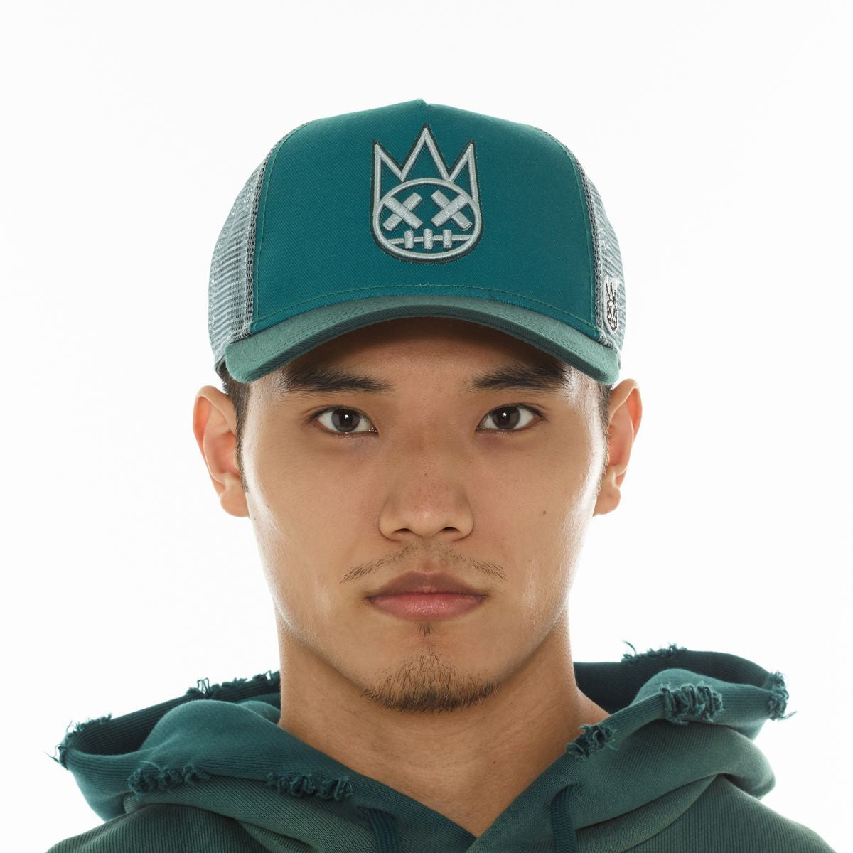 Cult 'Logo' Mesh Back Trucker Hat- Bayberry
