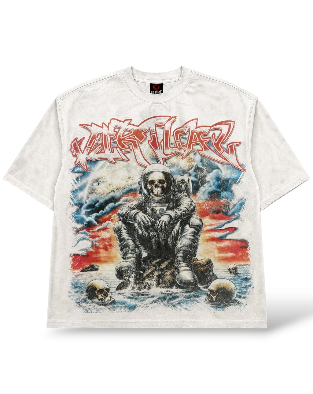 Castel Virtual 'Astro' T-Shirt- White Wash