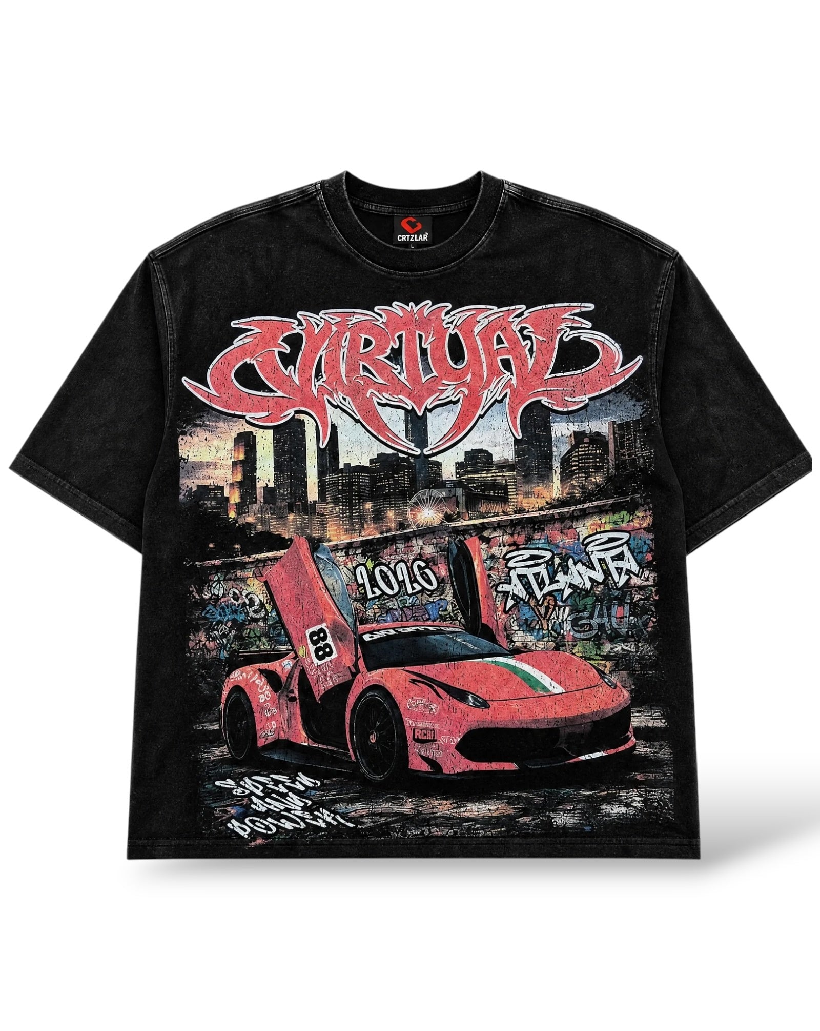 Castel Virtual 'Sport' T-Shirt- Black