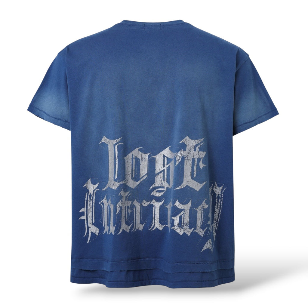 Lost Intricacy 'Love Story' T-Shirt- Blue