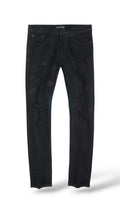 Purple 'P001-Oil Spill' Skinny Jeans- Wax Black