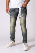 Dzatr '647'  Skinny Stretch Denim Jeans- Rusted Iron