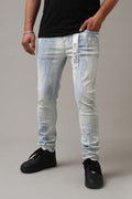 Dzatr '661'  Skinny Stretch Denim Jeans- Artic Blue