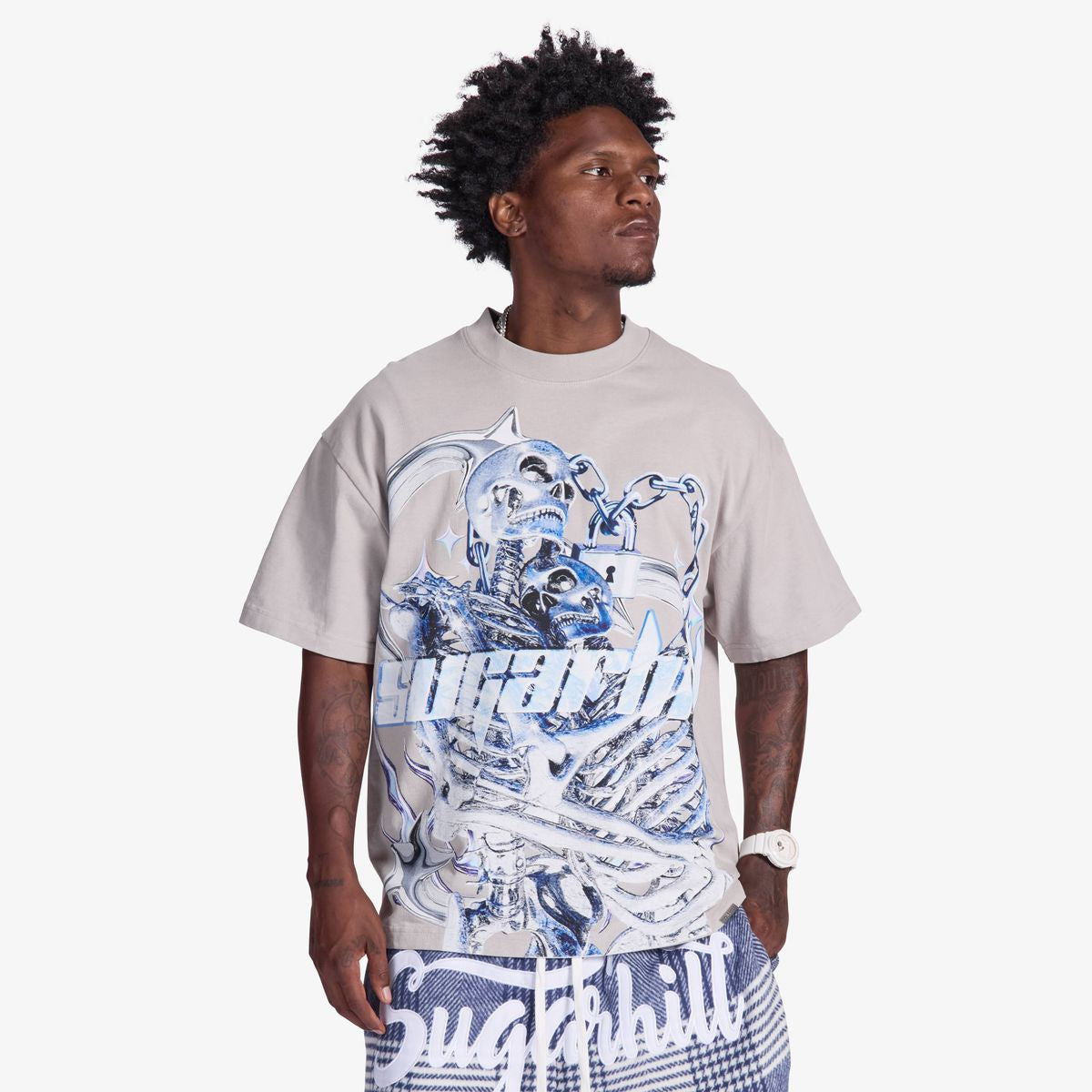 SugarHill  'Star Death' T-Shirt- Gray Vintage