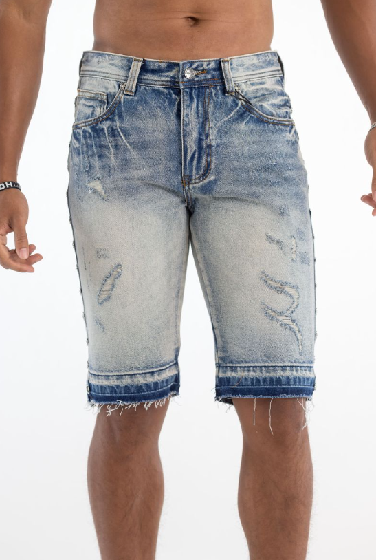 Kindred 'Studded' Denim Shorts- Blue