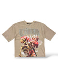 PJ Mark  'Boxing' T-Shirt- Vintage Khaki