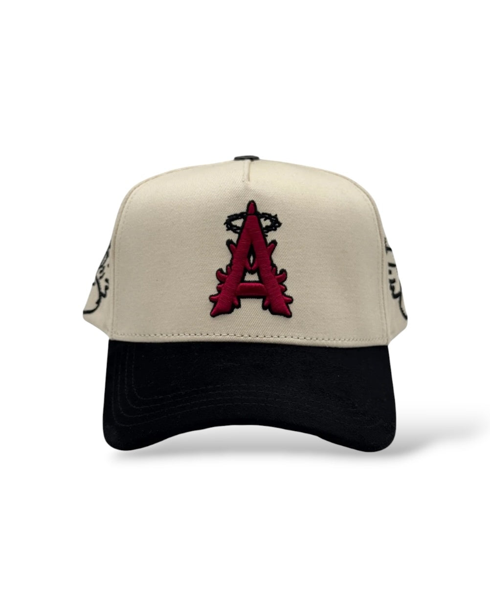 LS 'Fallen Angel' Hat- Cream/Red