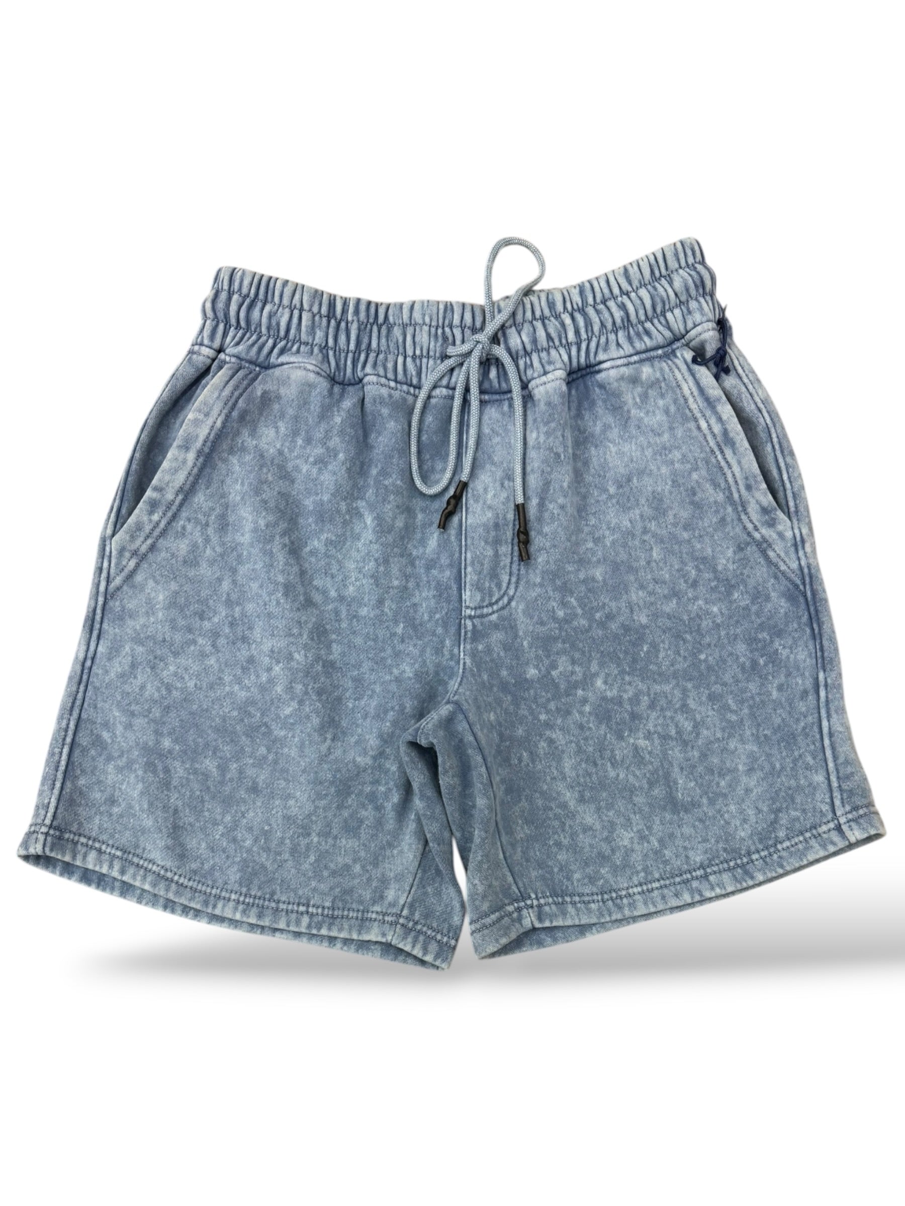 PJ Mark Washed Shorts- Lt Blue