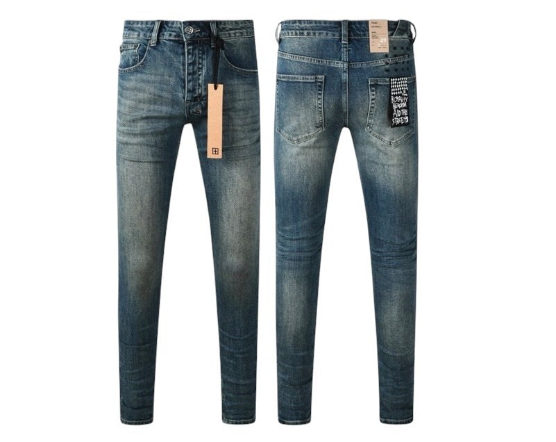 Ksubi 'Van Winkle With Cuts' Skinny Jeans- Blue Wash