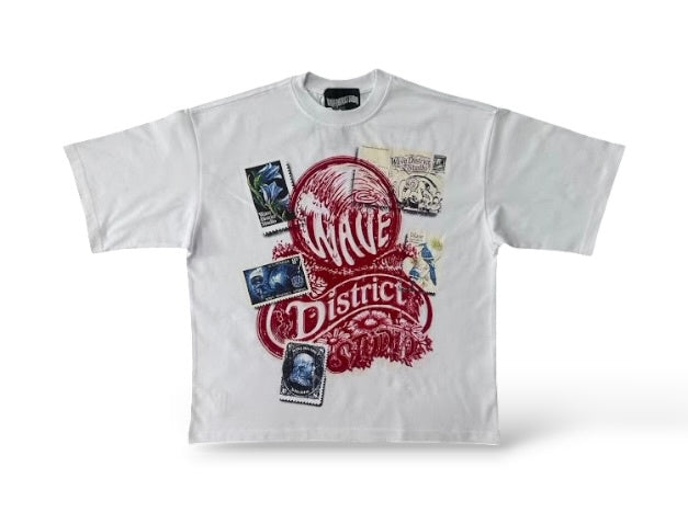 Wave 'Vida' Oversized T-Shirt-  White
