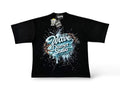 Wave 'Mytical' Oversized T-Shirt- Black