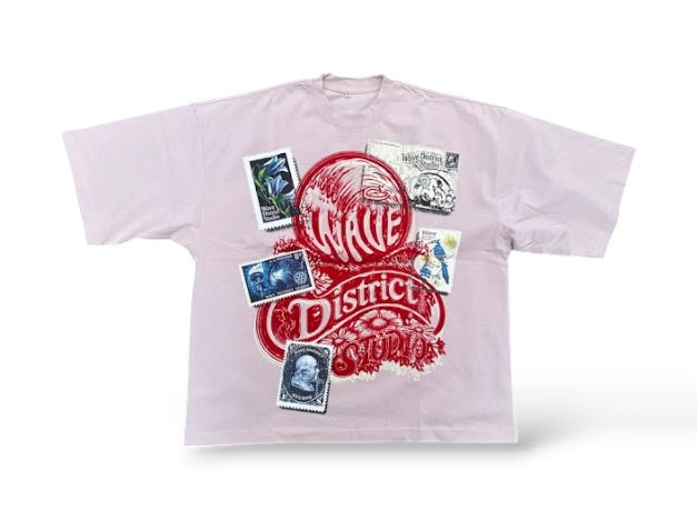 Wave 'Vida' Oversized T-Shirt-  Cherry Blossom